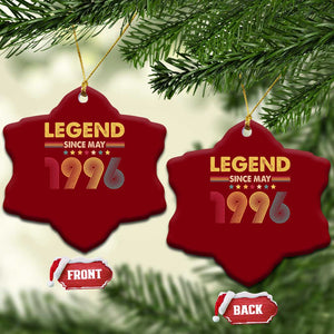 May 30th Birthday Ceramic Ornament Legends Since May 1996 Retro Bday TS11 Print Your Wear