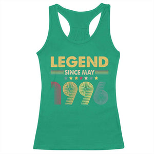 May 30th Birthday Racerback Tank Top Legends Since May 1996 Retro Bday TS11 Irish Green Print Your Wear