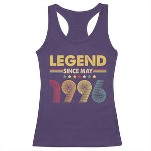 May 30th Birthday Racerback Tank Top Legends Since May 1996 Retro Bday TS11 Purple Print Your Wear