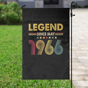 May 60th Birthday Garden Flag Legends Since May 1966 Retro Bday TS11 Print Your Wear