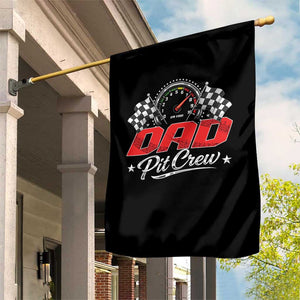 Dad Pit Crew Garden Flag Racing Family Matching Father's Day TS11 Print Your Wear