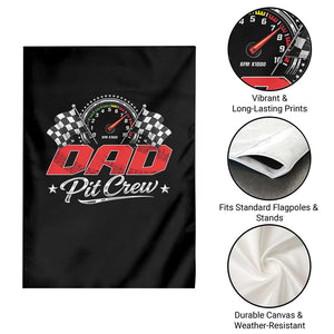 Dad Pit Crew Garden Flag Racing Family Matching Father's Day TS11 Print Your Wear