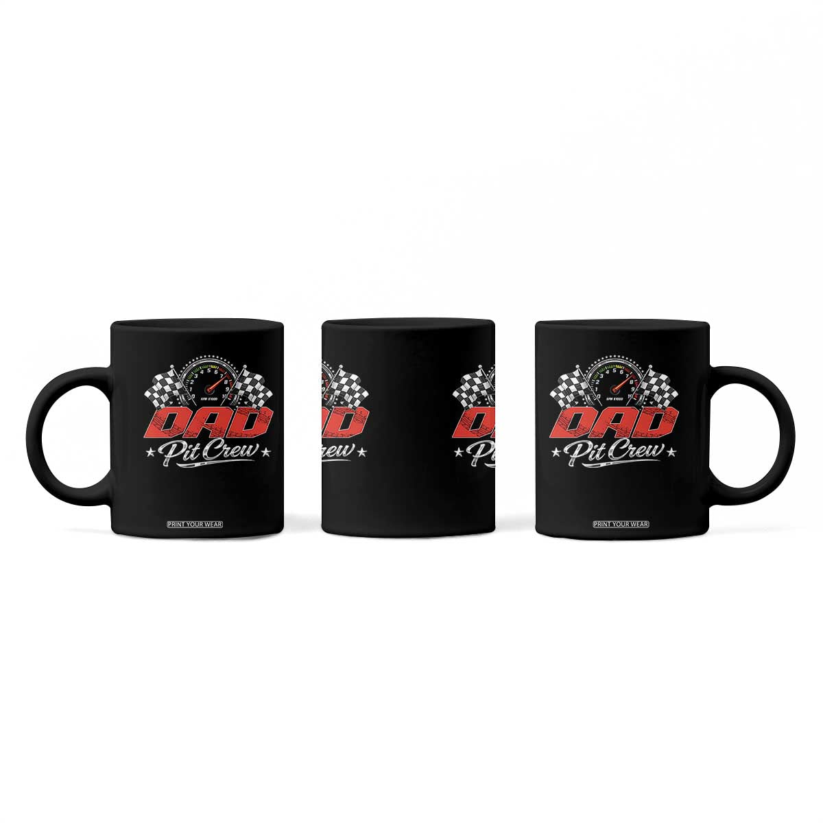Dad Pit Crew Coffee Mug Racing Family Matching Father's Day TS11 Print Your Wear