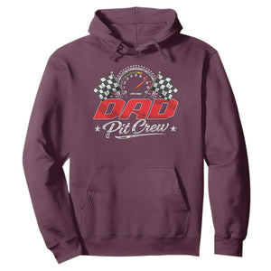 Dad Pit Crew Hoodie Racing Family Matching Father's Day TS11 Maroon Print Your Wear
