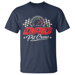 Dad Pit Crew T Shirt Racing Family Matching Father's Day TS11 Navy Print Your Wear