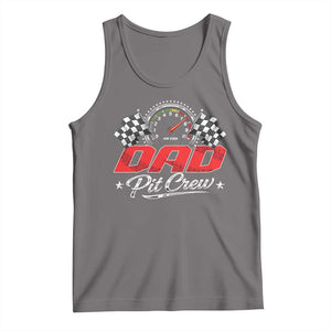 Dad Pit Crew Tank Top Racing Family Matching Father's Day TS11 Deep Heather Print Your Wear