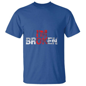 Invisible Illness T Shirt I'm OK I'm Broken TS11 Royal Blue Print Your Wear