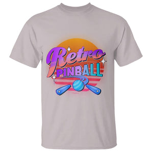 Retro Pinball T Shirt Machine Vintage Arcade Flippers Game TS11 Ice Gray Print Your Wear