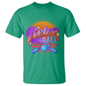 Retro Pinball T Shirt Machine Vintage Arcade Flippers Game TS11 Irish Green Print Your Wear