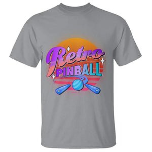 Retro Pinball T Shirt Machine Vintage Arcade Flippers Game TS11 Sport Gray Print Your Wear