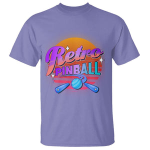 Retro Pinball T Shirt Machine Vintage Arcade Flippers Game TS11 Violet Print Your Wear