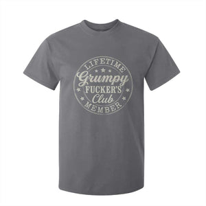 Grumpy Fucker's Club Lifetime Member T Shirt For Kid TS11 Charcoal Print Your Wear