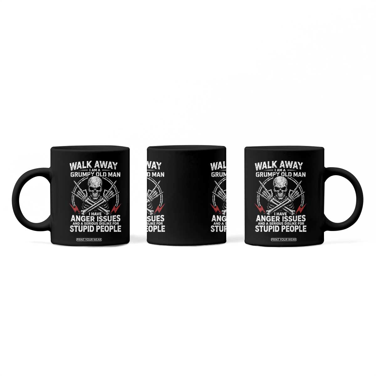 Walk Away I Am A Grumpy Old Man I Have Anger Issues Coffee Mug Funny Senior Citizen TS11 Print Your Wear