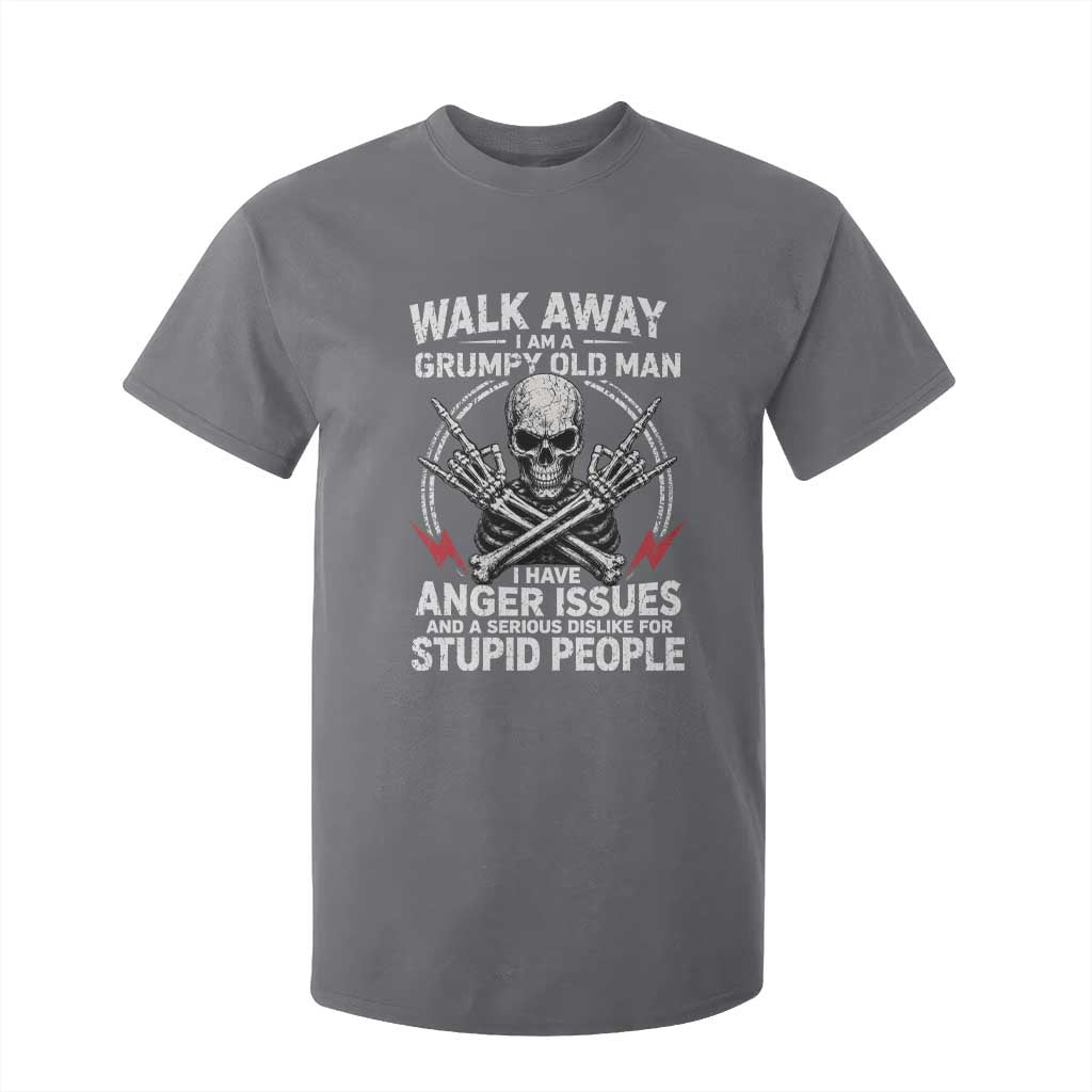 Walk Away I Am A Grumpy Old Man I Have Anger Issues T Shirt For Kid Funny Senior Citizen TS11 Charcoal Print Your Wear