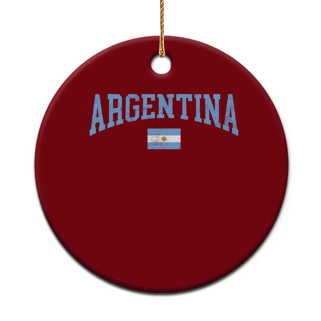 Argentina Sports Throwback Design Vintage Argentinian Flag Ceramic Ornament TS11 1pc Red Print Your Wear