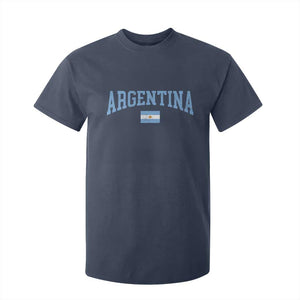 Argentina Sports Throwback Design Vintage Argentinian Flag T Shirt For Kid TS11 Navy Print Your Wear