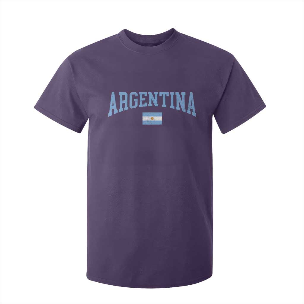 Argentina Sports Throwback Design Vintage Argentinian Flag T Shirt For Kid TS11 Purple Print Your Wear