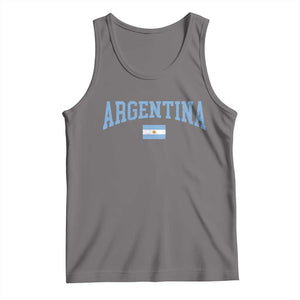 Argentina Sports Throwback Design Vintage Argentinian Flag Tank Top TS11 Deep Heather Print Your Wear
