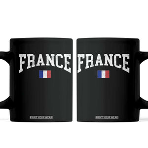France Sports Throwback Design Vintage French Flag Coffee Mug TS11 Black Print Your Wear