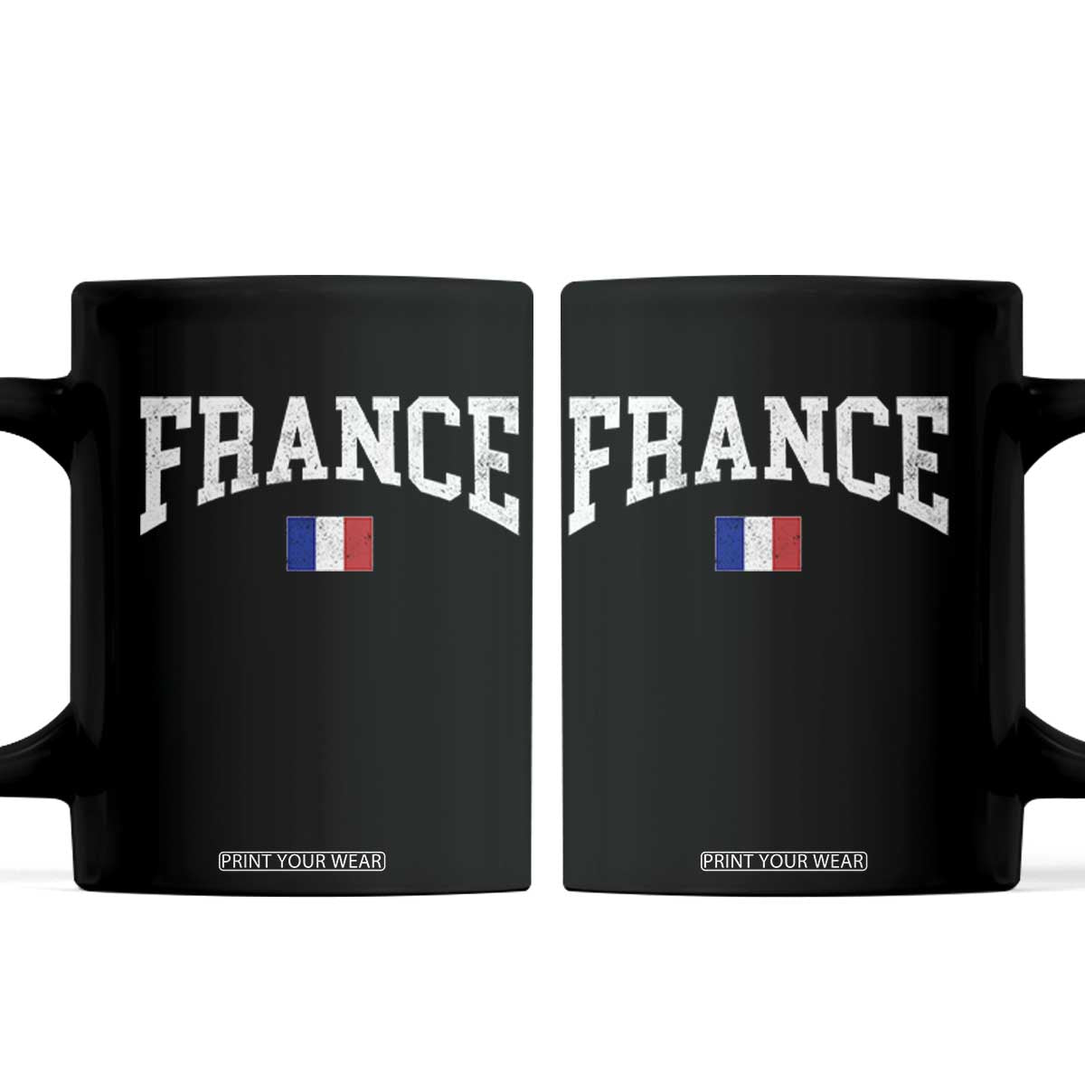 France Sports Throwback Design Vintage French Flag Coffee Mug TS11 Black Print Your Wear