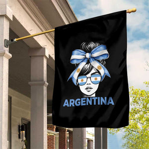 Messy Bun Argentina Pride Argentinian Girl Garden Flag TS11 Print Your Wear