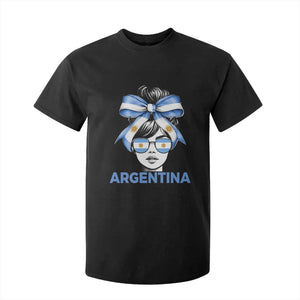 Messy Bun Argentina Pride Argentinian Girl T Shirt For Kid TS11 Black Print Your Wear