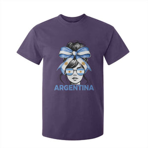 Messy Bun Argentina Pride Argentinian Girl T Shirt For Kid TS11 Purple Print Your Wear
