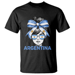 Messy Bun Argentina Pride Argentinian Girl T Shirt TS11 Black Print Your Wear