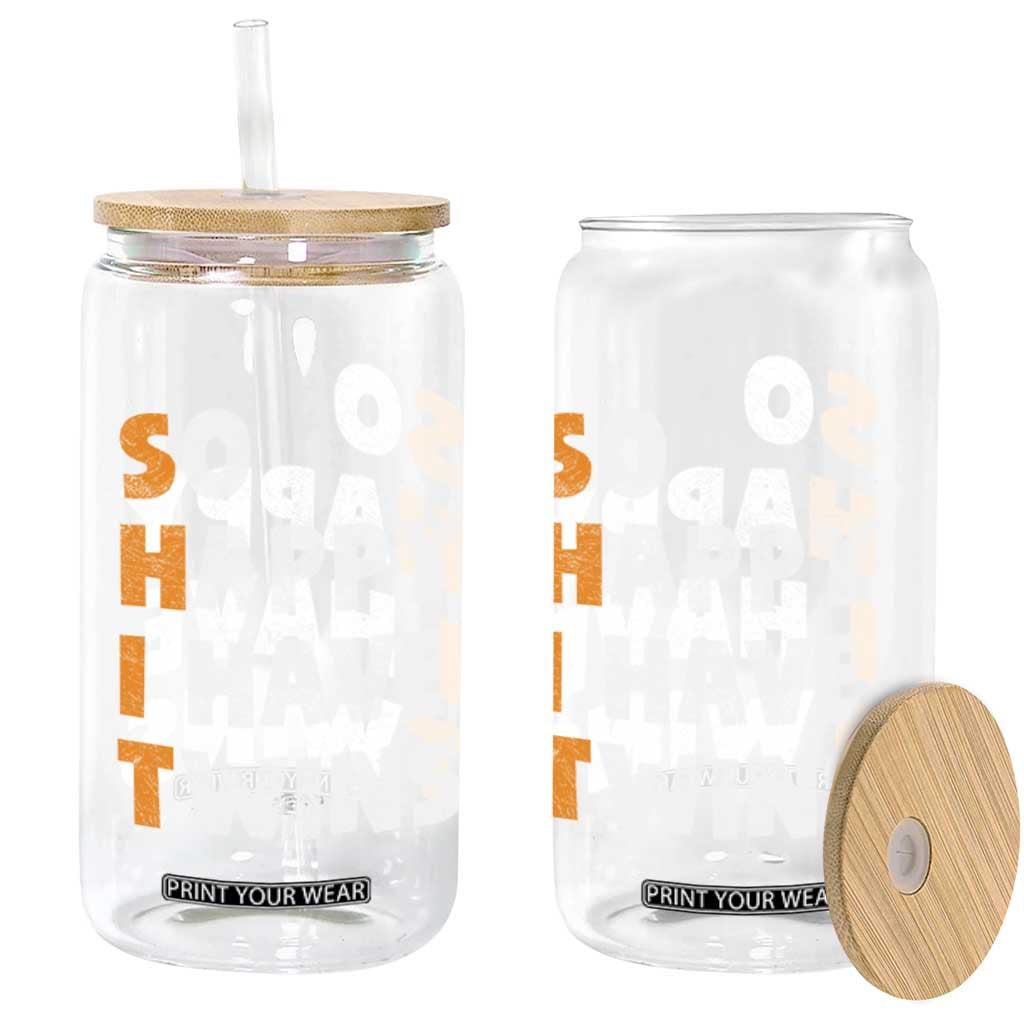 Shit So I Have Twins Glass Can Funny Twin Dad Twin Mom TS11 Print Your Wear