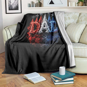 Patriotic Dad Jet Fighter American Flag 4th of July Throw Blanket TS11 Print Your Wear