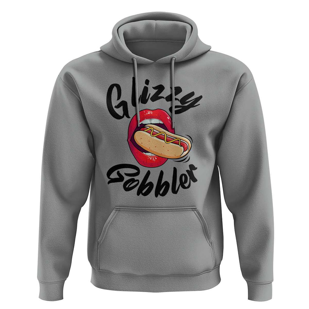 Funny Hot Dog Hoodie Glizzy Gobbler Wiener Lover TS11 Sport Gray Print Your Wear