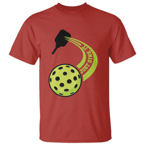 Pickleball T Shirt Just Dink It Pickle Ball Sports TS11 Red Print Your Wear