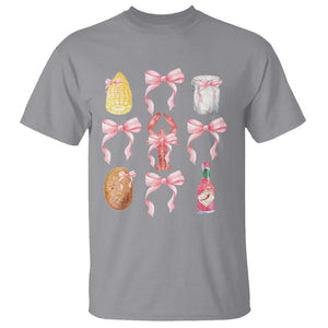 Funny Crawfish Bow Pink T Shirt Cute Coquette Y2k Clean Girl Aesthetic TS11 Sport Gray Print Your Wear