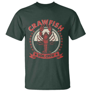 Funny Crawfish Boil Crew T Shirt Cajun Seafood Boil Lover Party TS11 Dark Forest Green Print Your Wear