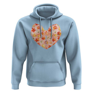 Coquette Canadian Girly Hoodie Canada Day Flag Maple Leaf Orange Bow Girls Aesthetic TS11 Light Blue Print Your Wear