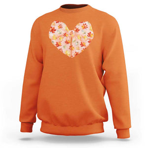 Coquette Canadian Girly Sweatshirt Canada Day Flag Maple Leaf Orange Bow Girls Aesthetic TS11 Orange Print Your Wear