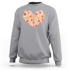 Coquette Canadian Girly Sweatshirt Canada Day Flag Maple Leaf Orange Bow Girls Aesthetic TS11 Sport Gray Print Your Wear