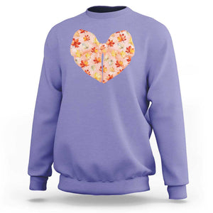 Coquette Canadian Girly Sweatshirt Canada Day Flag Maple Leaf Orange Bow Girls Aesthetic TS11 Violet Print Your Wear