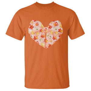 Coquette Canadian Girly T Shirt Canada Day Flag Maple Leaf Orange Bow Girls Aesthetic TS11 Orange Print Your Wear