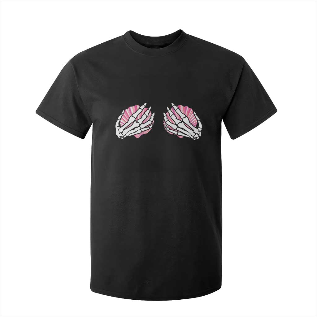 Funny Skeleton Hands Seashell Bikini Halloween Beach T Shirt For Kid TS11 Black Print Your Wear