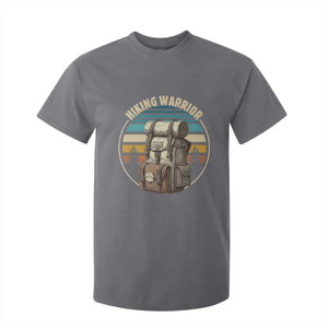 Funny Hiking Warrior Retro Backpack Nature Adventure T Shirt For Kid TS11 Charcoal Print Your Wear