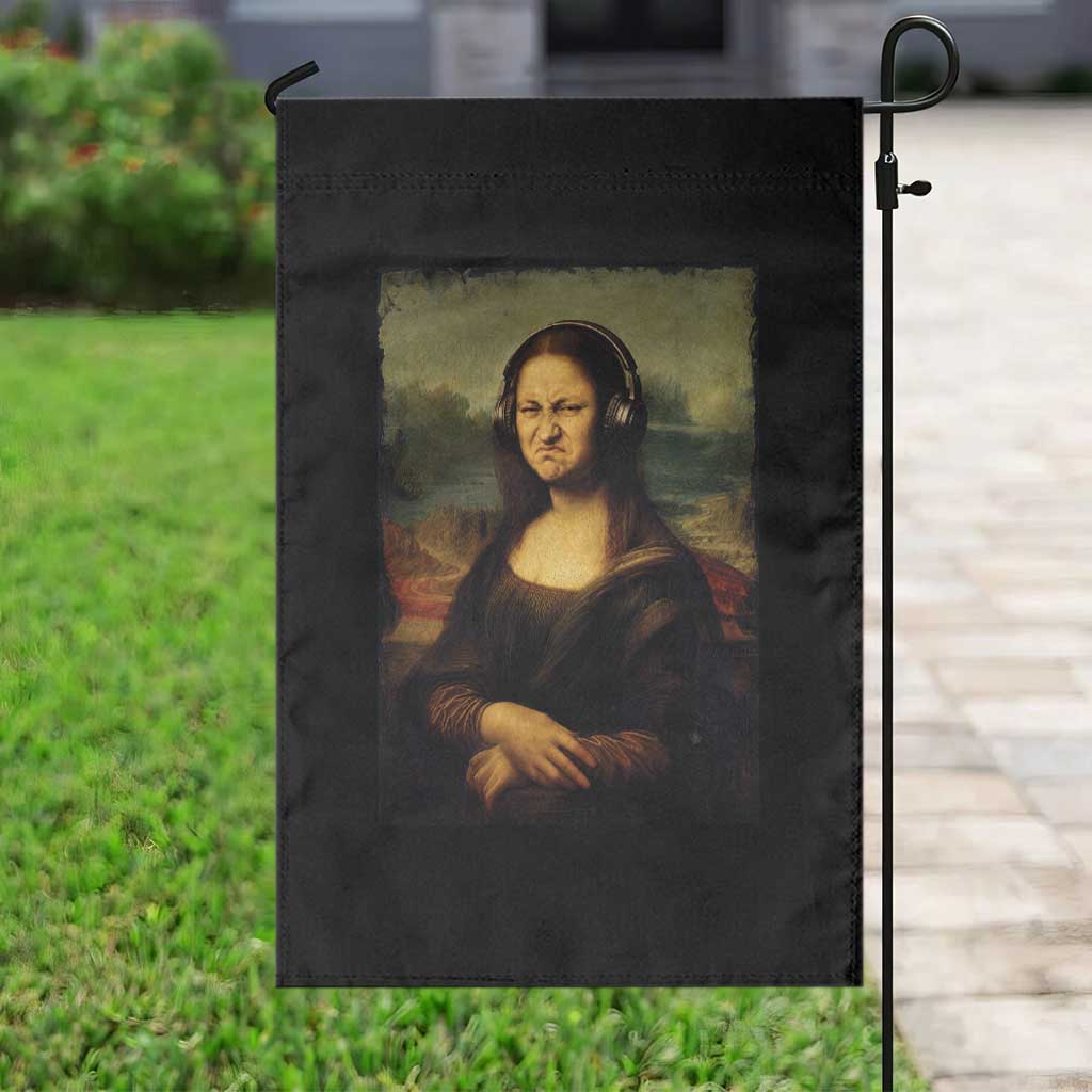 Funny Mona Lisa Bass Face Music Lovers DJs Garden Flag TS11 Print Your Wear