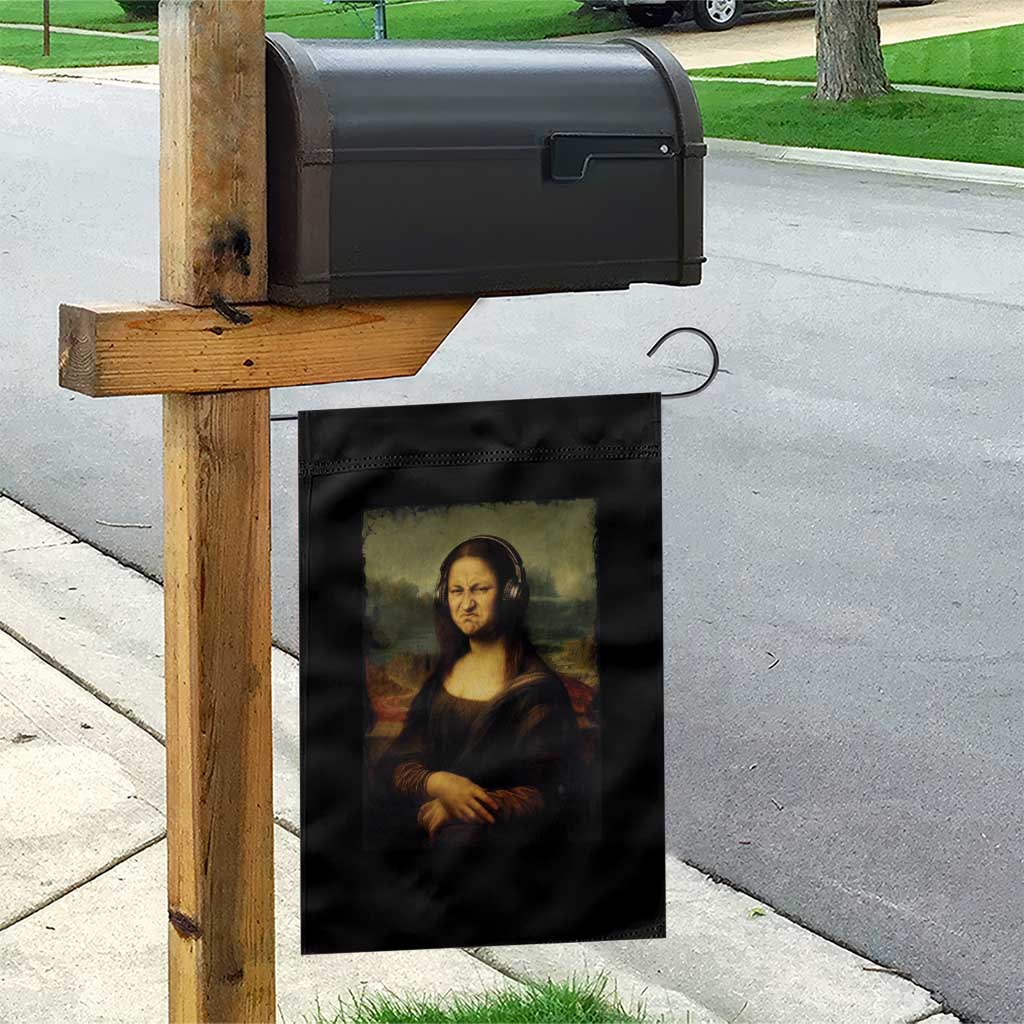 Funny Mona Lisa Bass Face Music Lovers DJs Garden Flag TS11 Print Your Wear