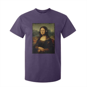 Funny Mona Lisa Bass Face Music Lovers DJs T Shirt For Kid TS11 Purple Print Your Wear