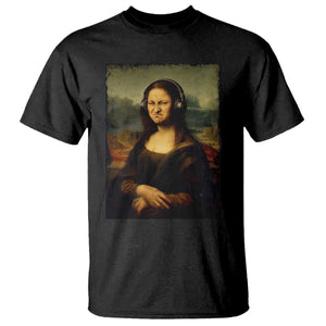 Funny Mona Lisa Bass Face Music Lovers DJs T Shirt TS11 Black Print Your Wear