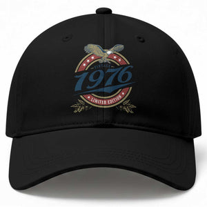 50th Birthday Beer Lover Vintage 1976 Limited Edition Baseball Cap Bald Eagle TS11 Print Your Wear