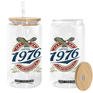 50th Birthday Beer Lover Vintage 1976 Limited Edition Glass Can Bald Eagle TS11 Print Your Wear