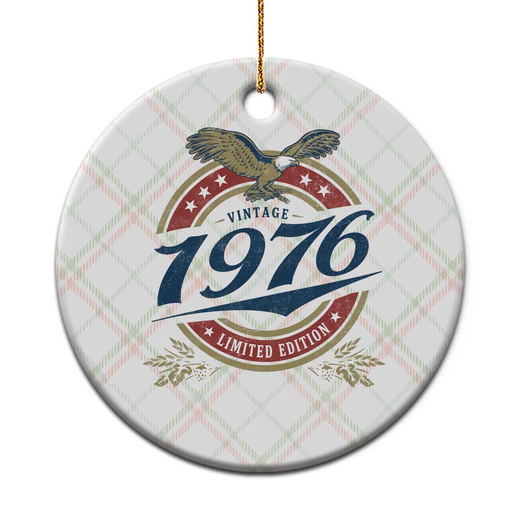 50th Birthday Beer Lover Vintage 1976 Limited Edition Ceramic Ornament Bald Eagle TS11 1pc Christmas Plaid Print Your Wear