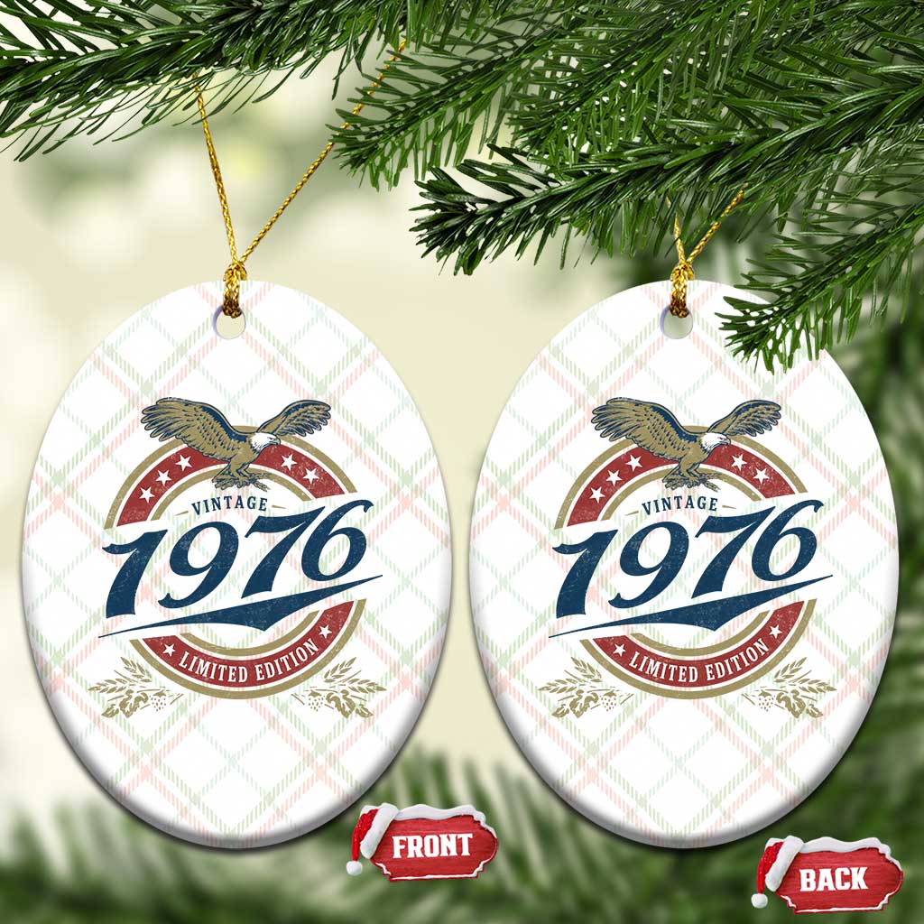 50th Birthday Beer Lover Vintage 1976 Limited Edition Ceramic Ornament Bald Eagle TS11 Print Your Wear