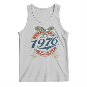 50th Birthday Beer Lover Vintage 1976 Limited Edition Tank Top Bald Eagle TS11 Ash Print Your Wear